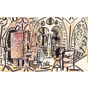 Picasso Sketchbook Lithograph 15, dated 1/11/1955, with COA